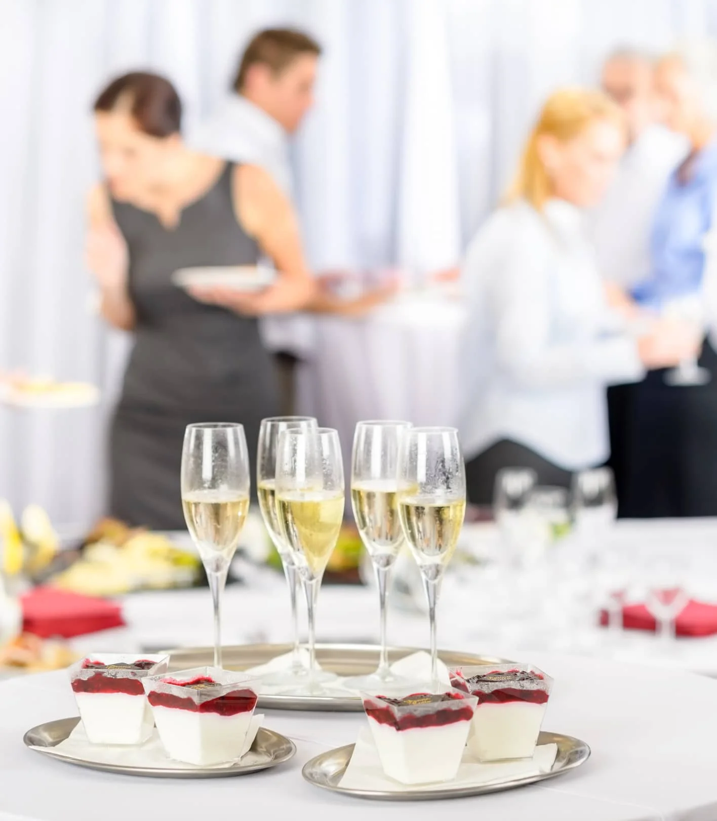 close up of wine glasses on table