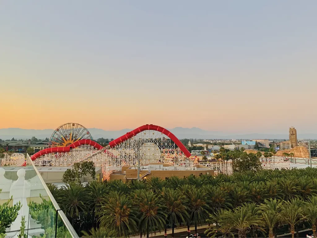 view of disneyland in anaheim, ca