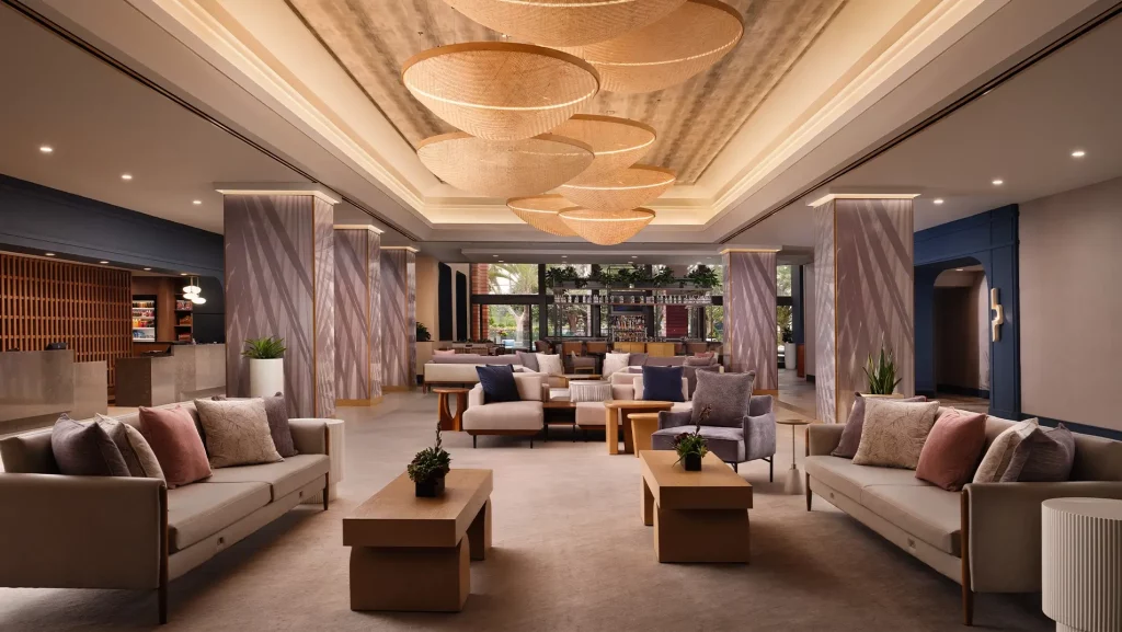 a view of the lobby inside hotel fera