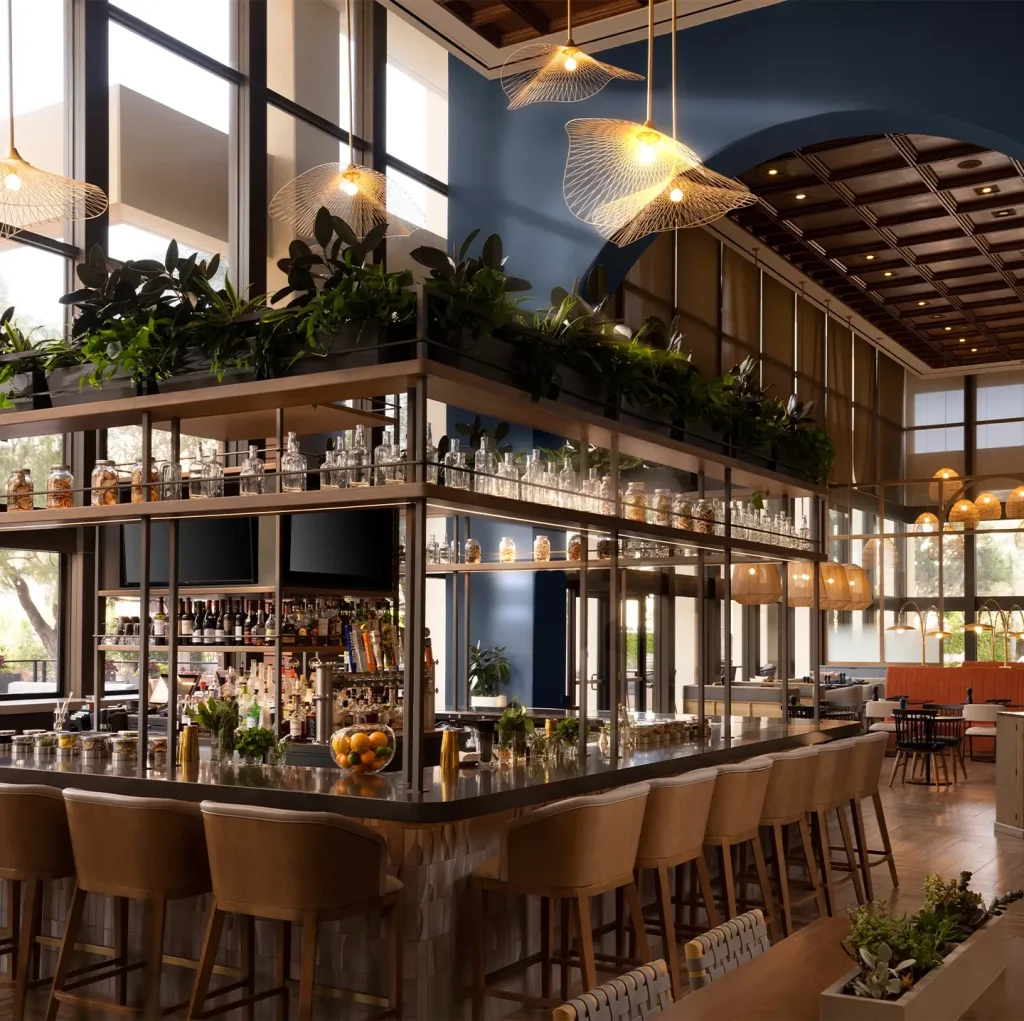 dining area/bar inside of hotel fera