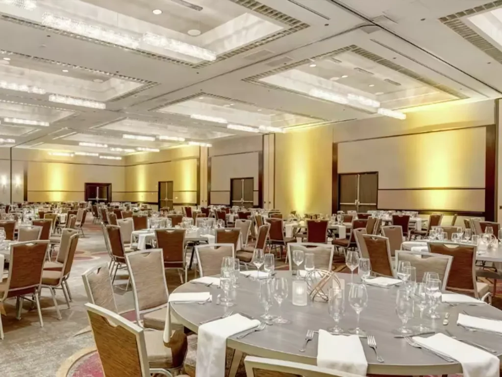 ballroom available for events at hotel fera