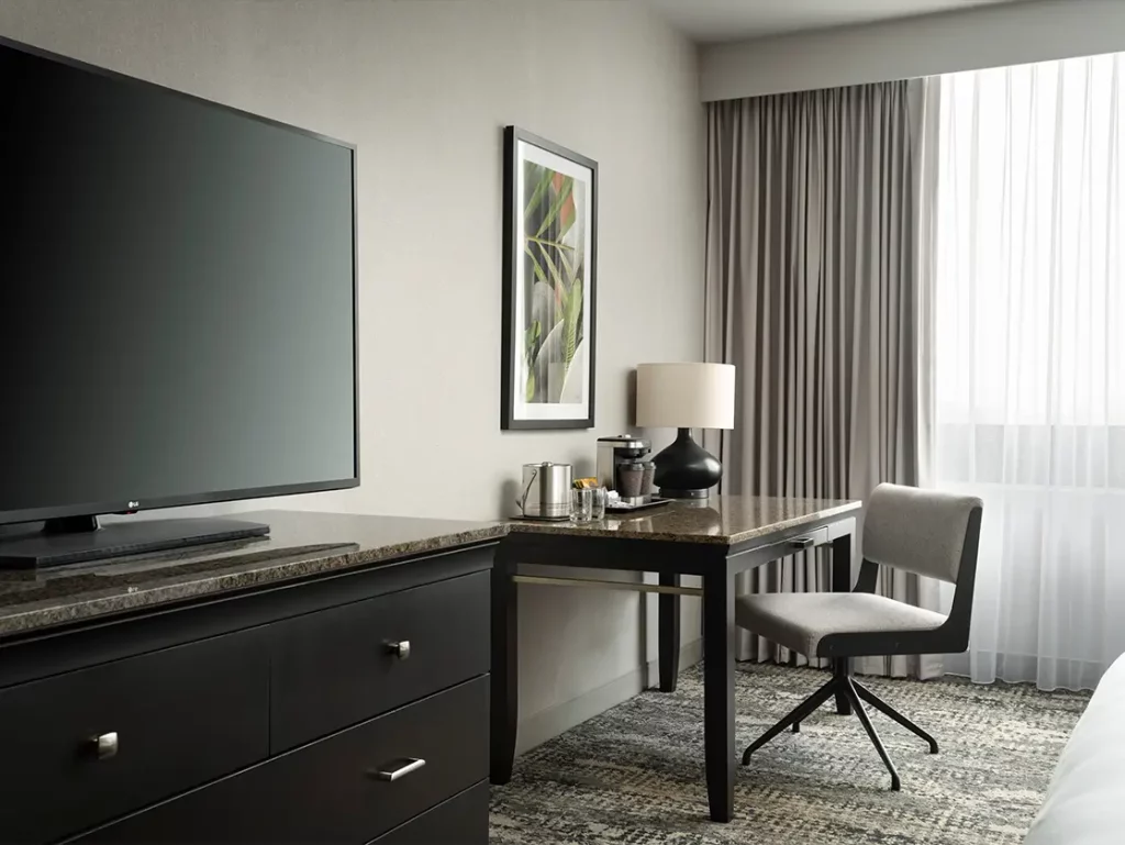 workspace in hotel fera guest room