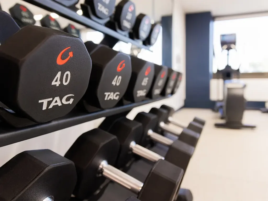 gym at california hotel